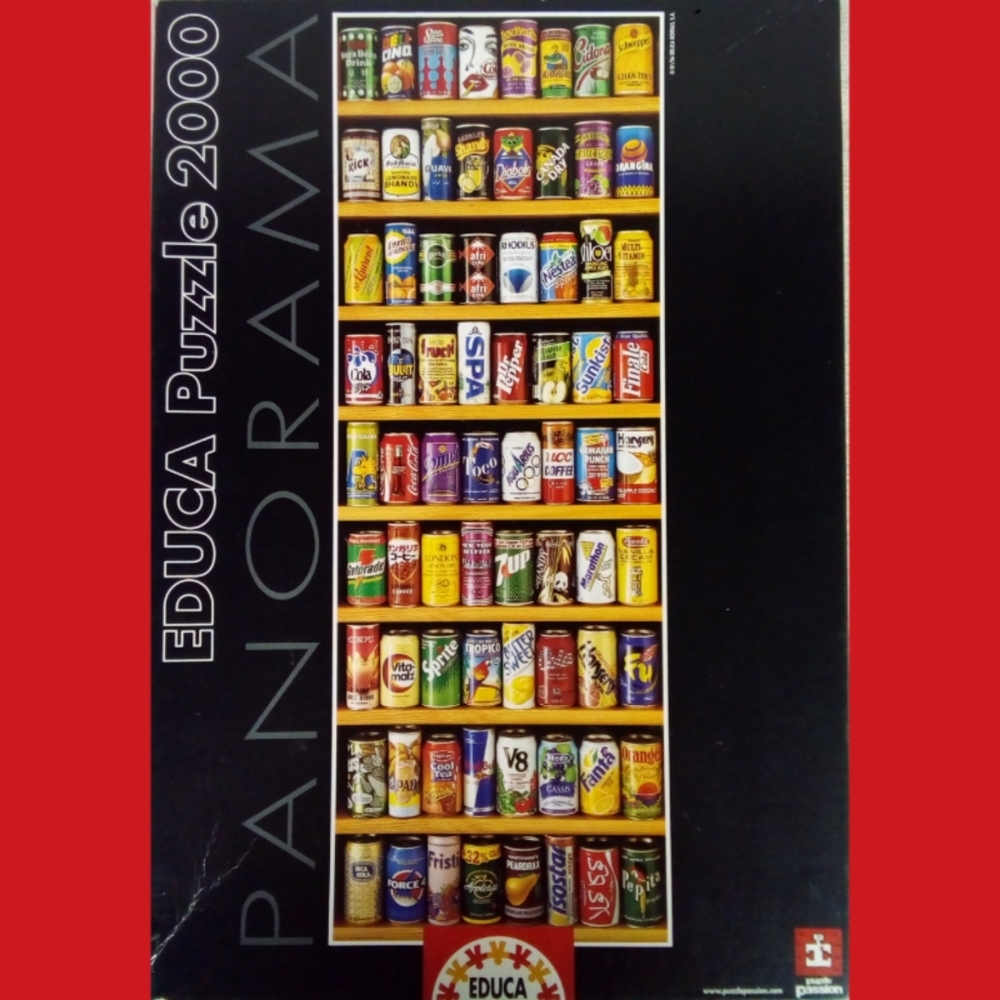PANORAMA 2000 PIECE SODA CAN PUZZLE!!